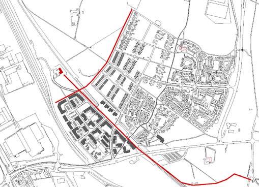 För att stärka bandet mellan Raus och kyrkan föreslås även en förbindelse från stationen till kyrkan via gångväg i Rååns dalgång. 3.
