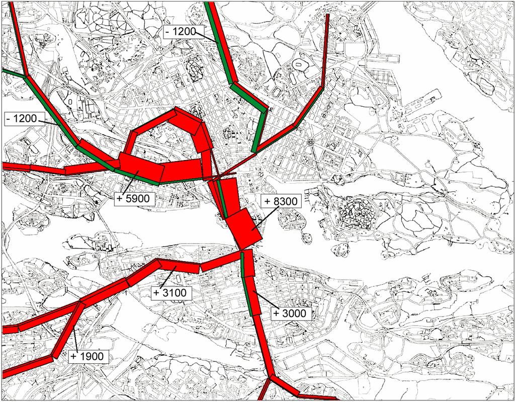 24 (32) I tunnelbanan sker en mycket stor ökning på vissa sträckor.