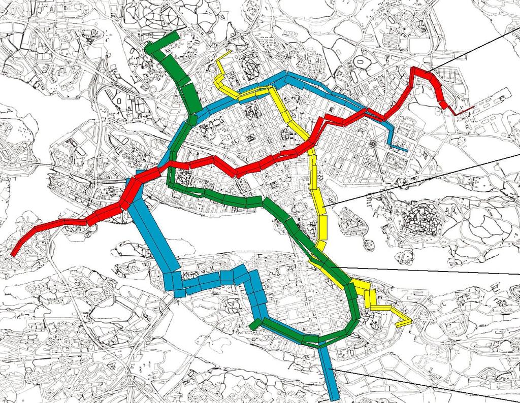 9 (32) FAKTA OM INNERSTADENS BUSSTRAFIK SL har en marknadsandel för alla resor i länet på ca 38 % under ett vardagsdygn.