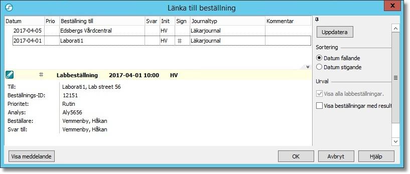 Välj Inställningar under menyn Arkiv. 2. Välj Modul -> Lab. 3. Välj kryssrutan Indikera innehåll i Anamnes och Kopia till flikarna under Innehållskontroll. 4.