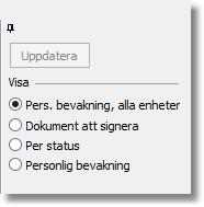 12. Visa mina dokumentbevakningar på andra enheter Nu kan inloggad användare se sina dokumentbevakningar oavsett vilken enhet dokumentet är skapat på.