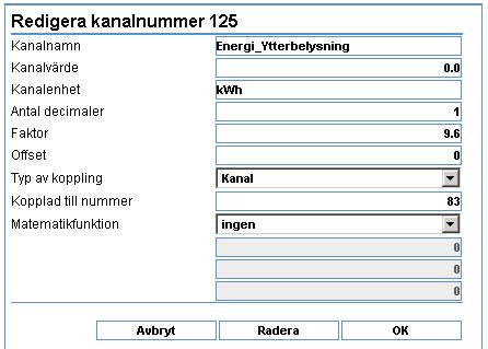 3. Exempel: Skattad energiförbrukning 3.1. Förutsättningar Vi tänker oss att vi styr en utomhusbelysning med WMPro. Den är tänd under dygnets mörka timmar.