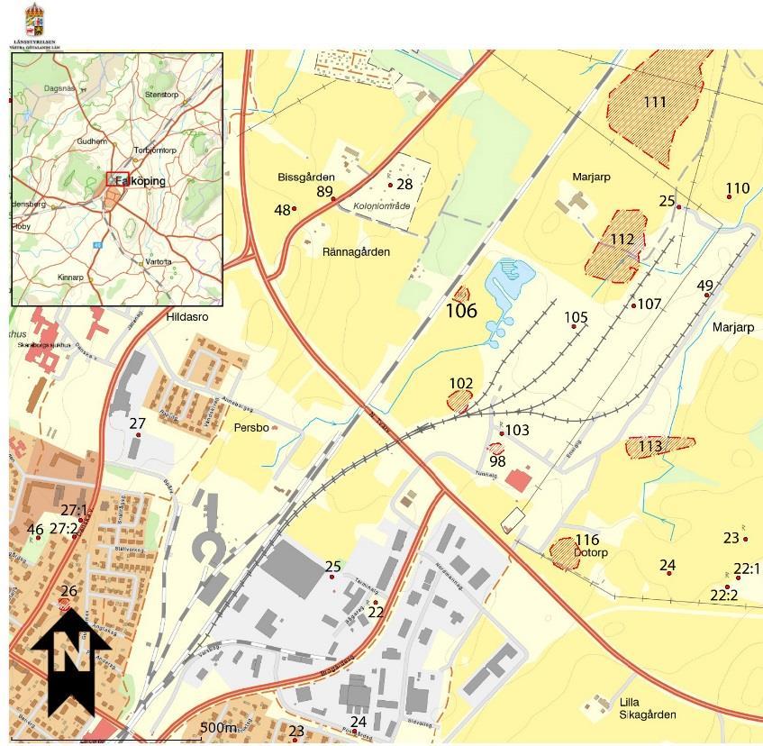 Sammanfattning Västergötlands museum har på uppdrag av Trafikverket genomfört en arkeologisk förundersökning av Friggeråker Raä 106.
