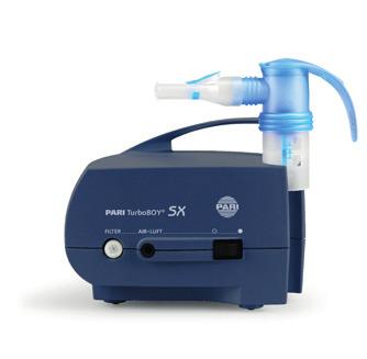 PARI Turbo SX 85G3209 PARI JuniorBOY SX Vårt rekommenderade inhalationssystem för små barn Kraftig kompressor som ger hög effektivitet och kort inhalationstid.