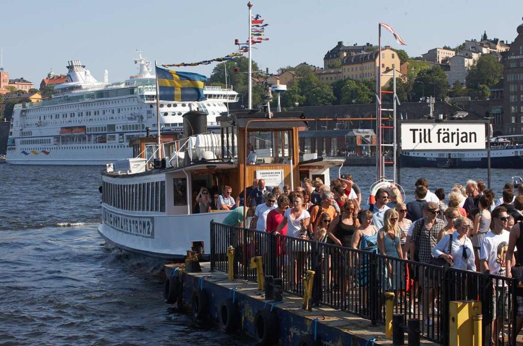 4.6 Skärgårdstrafik och övrig rörlig sjöfart Varje år reser cirka fyra miljoner passagerare med skärgårdstrafiken och den sjöburna stadstrafiken.
