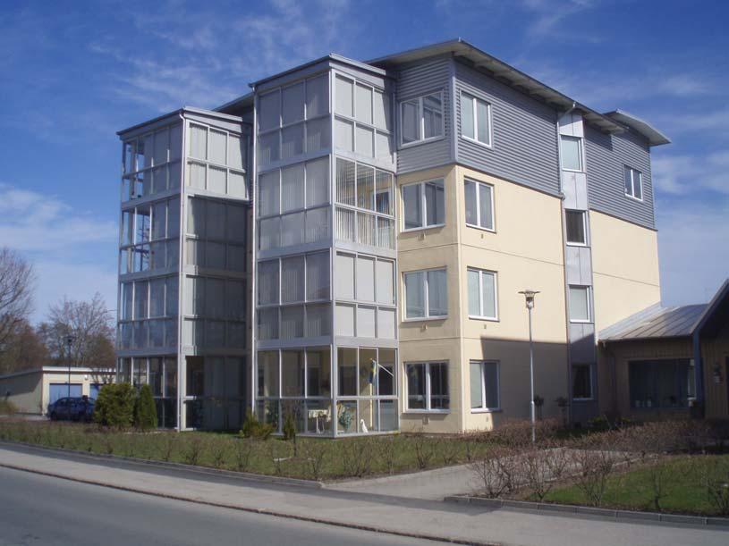 4.1 Värnamo kommun De två byggnadernas fastighetsbeteckningar som vi undersökt i Värnamo kommun är Spjutet 4 och Apollofjärilen 1. 4.1.1 Spjutet 4 Byggnaden är ett flerbostadshus på fyra våningar.