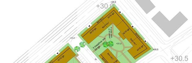 Sidan 19 av 23 Idéskiss över flerbostadshus vid Frestavägen/Södersätravägen.