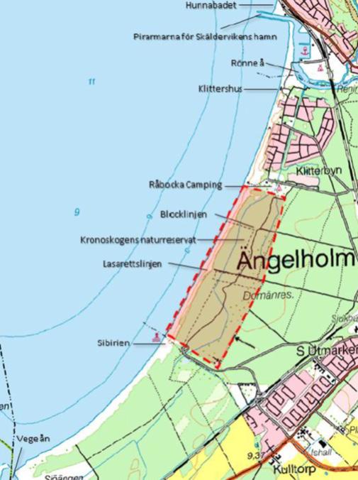 Hunnabadet Pirarmarna för Skäldervikens hamn Rönne å Klitterhus Råbocka camping