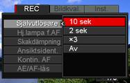 3. Använd [8] och [2] till att välja önskad menypost och tryck sedan på [6]. 4. Använd [8] och [2] till att ändra inställningen. 5. Kontrollera inställningen och tryck sedan på [SET].