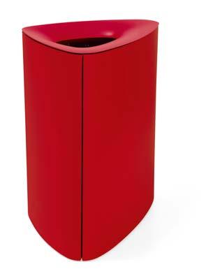 Pop papperskorg Design: Carl Öjerstam Mått: Ø 430 x h 700 mm Produktinfo: Stomme av polypropén i vit, röd eller grå