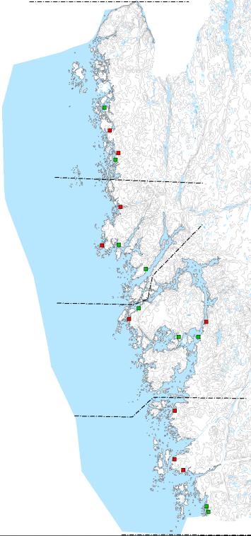 På de två stationerna Galterö och Sanden analyserades även sedimentets halt av fosfor och kväve.