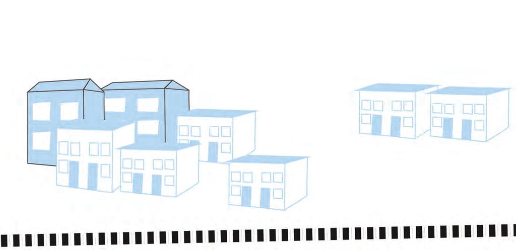 3.Utveckla bostäder nära centrum och stationen För att Knäred ska utvecklas i linje med visionen behöver fler bostäder byggas, framför allt i nära anslutning till centrum, såväl småhus och radhus som