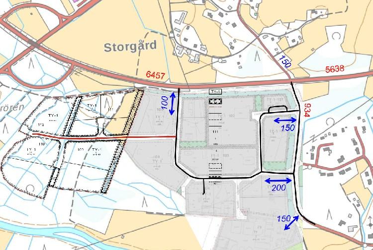 > Betjäningsnivå tyydyttävä / tillfredställande. Om trafiken ökar med 40 % (motsvarar ungefär år 2040) blir belastningsgrad 0,47 och dröjning c. 47 sekunder > Betjäningsnivå huono/dålig.