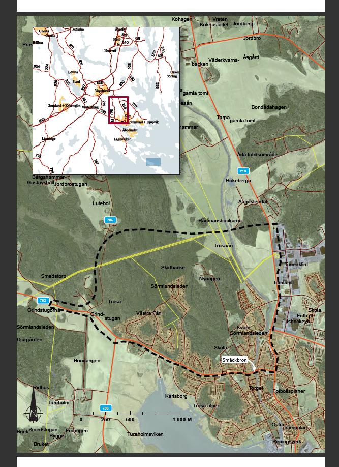 Utökat påverkansområde Länsstyrelsens beslut 2012-10-02 var grundat på de uppgifter som framtagits i Förstudie Förbifart Trosa senast reviderad 2012-09-05.