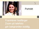 4. Tryck på [SET] för att ändra kamerans inställningar i enlighet med valt scenexempel. Inspelningsläget kopplas åter in.