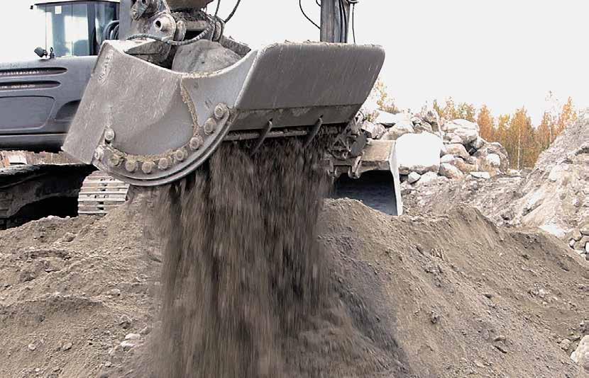 Steelwrist hydrauliska redskap Sorteringsskopa Rationell återvinning på arbetsplatsen Efterfrågan på miljövänliga återvinningsmetoder för material på arbetsplatsen växer.