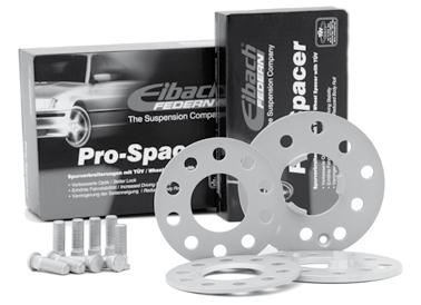 EIBACH SPACERS System 1 - Spacern är gjord för genomgående bultar - Med navcentrering (ej navstyrning för fälg) - Tjocklek 5-10 mm - Monteras med längre