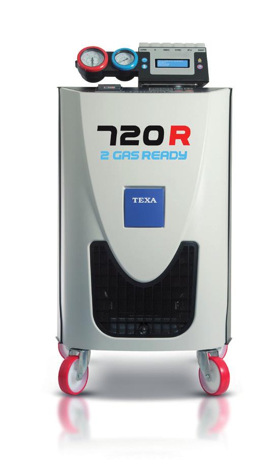 KONFORT 720R har automatisk köldmedelsåtervinning och -återanvändning samt oljetömningsfunktioner. Mängden olja och UV-spårämne styrs via ett automatiskt ventilsystem.