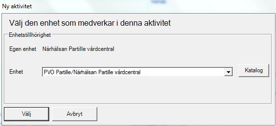 Fyll i information och Avisera 5.