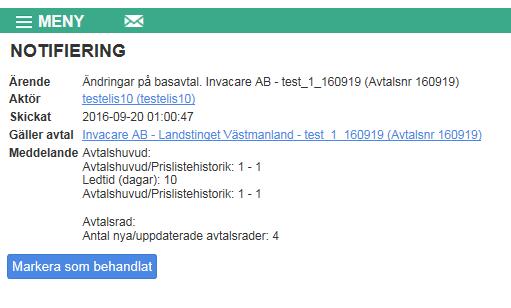 XXXXXXXXXXXXXXXXXXXXX Notifieringens innehåll Aktör hos