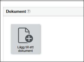 BIFOGA DOKUMENT För att bifoga dokument till en verifikation, klicka på gemet uppe till höger i bilden.