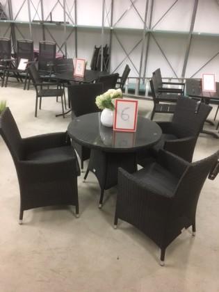 och aluminium Avslut: 11:25 Konstrotting set bord