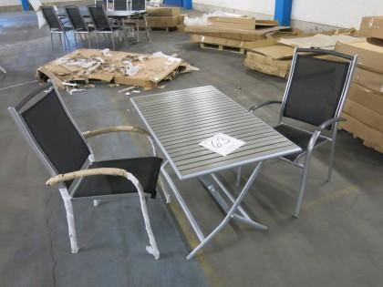 polywood 120x70 2316-064 Avslut: 12:26 Fällbart bord silver/grå
