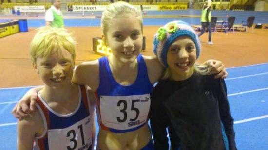 Hanna Bäckman 9:a F10 60m på utmärkta 9,80 (vann B-finalen), 8:a F10 400m Carolina Larson 9:a F10 400 m I Emilias heat på 400m satte Tilde Johansson från Falkenberg ett nytt tävlingsrekord på