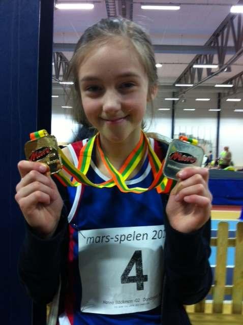 Marsspelen, Örebro 24-25/3 2012-03-26 09:55 Guld, Silver och klubbrekord för Hanna!