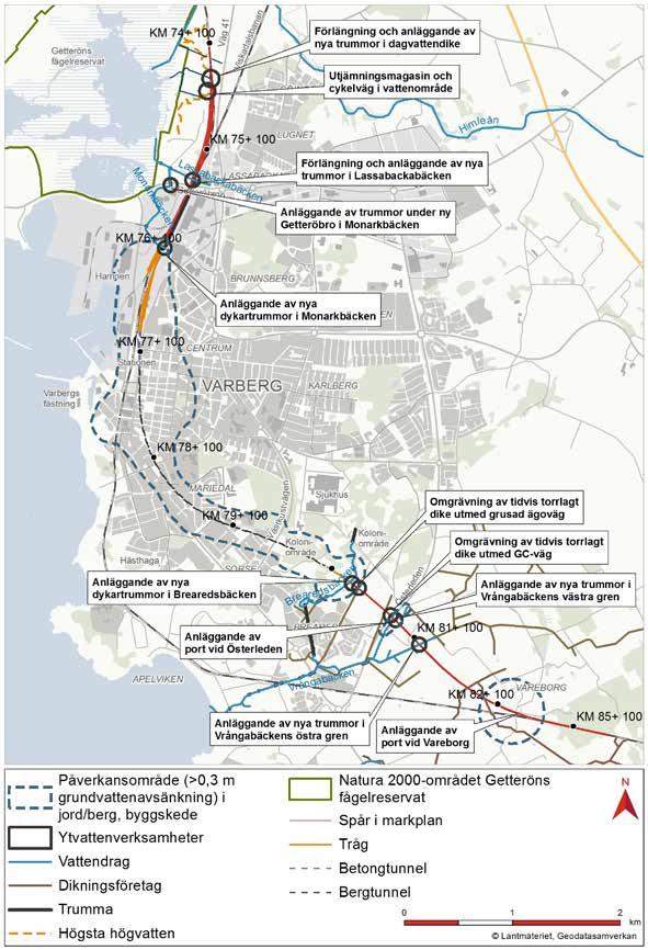 Varbergstunneln, Västkustbanan, Varberg-Hamra Miljökonsekvensbeskrivning