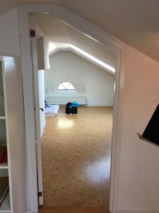 plan två, samt inredd