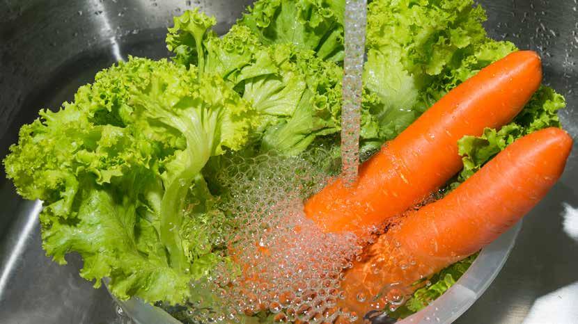 Varför är det viktigt att man sköljer av grönsaker och bär innan man äter dem? 1.