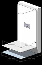 Plattformstorlek: Hissens inre dimensioner Väggstorlek: Hissens yttre dimensioner S5 Plattformstorlek: 600 x 830