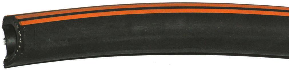 VATTENSLANG INDUSTRISLANG S Innertub: EPDM, svart, slät. Yttertub: EPDM, svart ed orange ränder, slät. Arering: Syntetisk textil. Teperaturoråde: -30ºC till +0ºC.