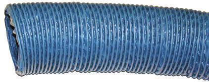 VENTILATIONSSLANG ZESTAFLEXSLANG 34 Tub: PVC-belagd glasfiberväv, grå Innertub: Flerlagrad aluiniufolie/polyester Innertub: PVC-belagd väv¹ Arering: PVC-belagd stålspiral Teperaturoråde: -30ºC till