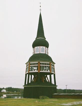 Klockstapeln efter ommålnin g (bild nr 09m037/05).