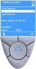11 Snabb rutintestning 11 Snabb rutintestning 1. När du slår på enheten skapas automatiskt en ny patientmapp. 2.