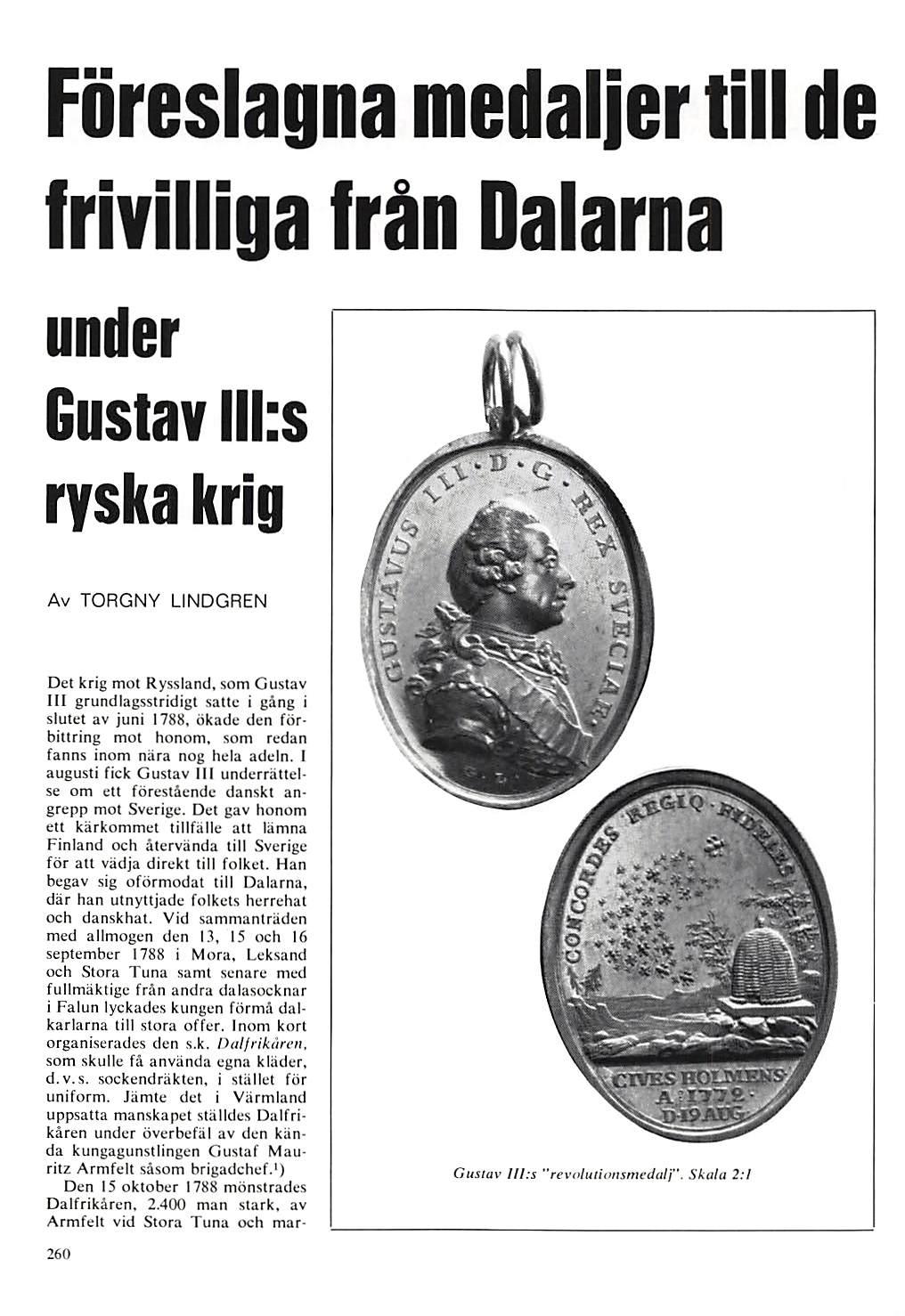 Minnesmedaljer till de trivilliga lrån Dalarna Sid260 - PDF Gratis  nedladdning