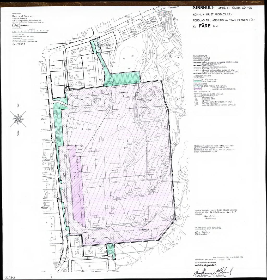 Topografi, landskap och vegetation Planområdet är relativt plant och består av hel del vegetation utöver de bebyggda och hårdgjorda ytorna. Vegetationen ramar in fastigheten, inte minst parkeringen.