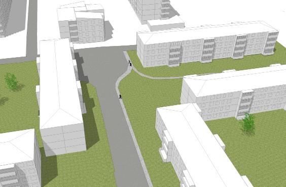 Detaljplanens innebörd och konsekvenser Detaljplanen innebär att befintligt parkeringsområde kan bebyggas med 80 nya marklägenheter med förråd och tillhörande carport.