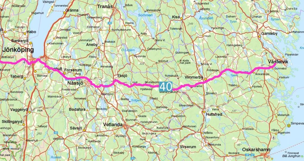 1 Inledning Bakgrund Trafikverket håller på att ta fram en lokaliseringsstudie för en ny sträckning av väg 40 förbi Eksjö i Eksjö kommun.