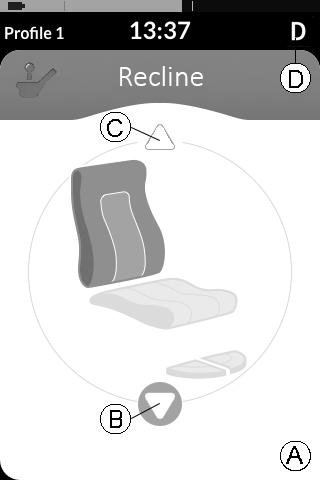 Invacare LiNX Under övergångsperioden kan du avbryta viloläget genom att flytta joysticken, trycka på PÅ/AV-knappen eller trycka på pekskärmen.