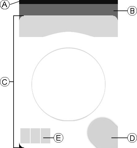 Funktioner 3 Funktioner 3.1 Användargränssnitt REM400 D E F G H I Joystick Bussuttag Stereouttag Infraröd sändare Högtalare Laddaruttag 3.
