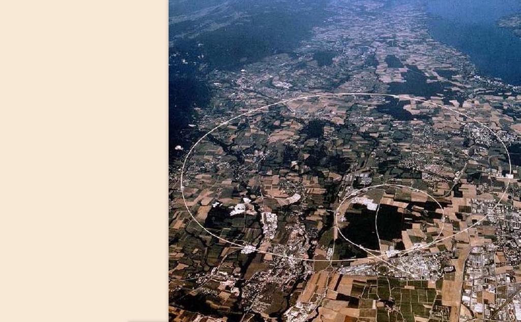 Jakten på Higgs 323 I Large Hadron Collider (LHC) som startade 2009 kan protoner kollidera med varandra med en maximal kollisionsenergi på 14000 GeV vilket med god marginal borde