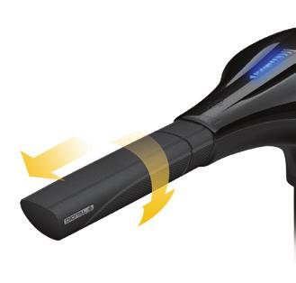 BluVis funktionen visar riktning (framåt / bakåt), exakt hastighet och 10 nivåer av batterispänningen när den är avstängd.