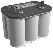 Optima Marine Start & Förbrukarbatteri 5,5 L (75 Ah) 67-886562 12-volt marinbatteri av heavy-duty-typ med djupurladdningsegenskaper, konstruerat för krävande användning av fi skeproffs och amatörer,