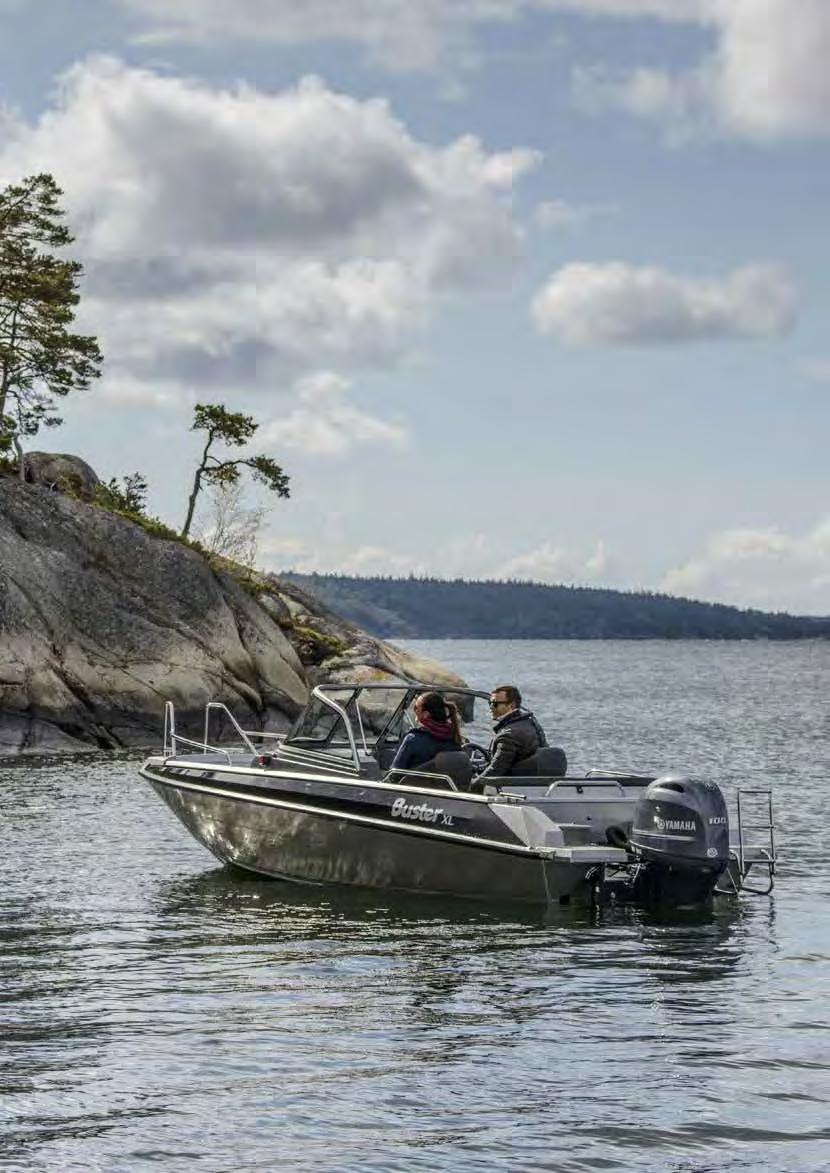 ETT BEKYMMERSFRITT VAL Buster Boats är Europas ledande designer och största producent av aluminiumbåtar. Av de fler än 125 000 båtar som har sjösatts sedan starten 1955 är de allra flesta ännu i bruk.