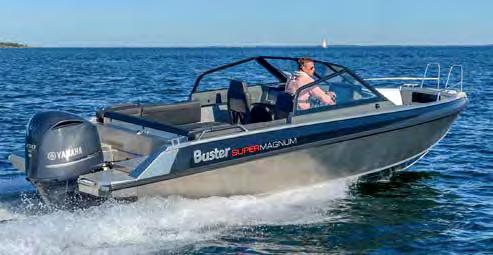 - Navi Buster Q 16 Fishfinder Aluminiumdurk Bogpropeller Hydraulisk styrning Trimplan med joystick-kontroll Tiltratt Vindrutetorkare sb och bb Vattenskidbåge Entertainmentpaket, Stereo