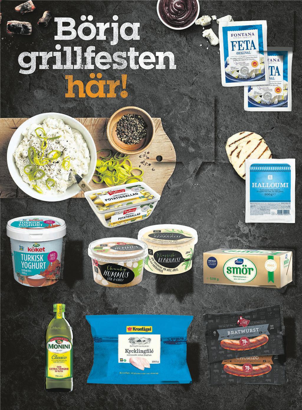 Plus 32 SPARA 11:-11:80 Plus 17 FETA FONTANA 150g Original Laktosfri Gäller ej eko Jämförpris 106:67 kr/kg SPARA 8:60 POTATISSALLAD 23 RYDBERGS 8g Jämförpris 22:38 kr/kg SPARA 3:-6:!