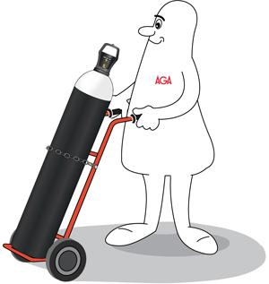 Hantering av gasflaskor Ha rätt skyddsutrustning på dig t.ex.